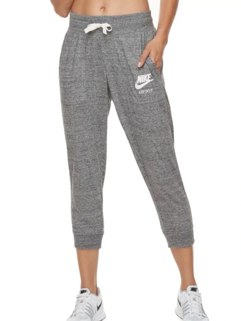 Nike Heather Grey Capri Joggers size xs